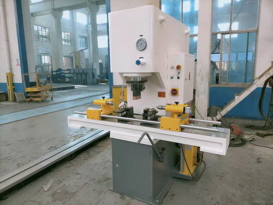 Máquina de prensagem de endireitação hidráulica de parafusos de eixo de motor 63T com estaca férrea